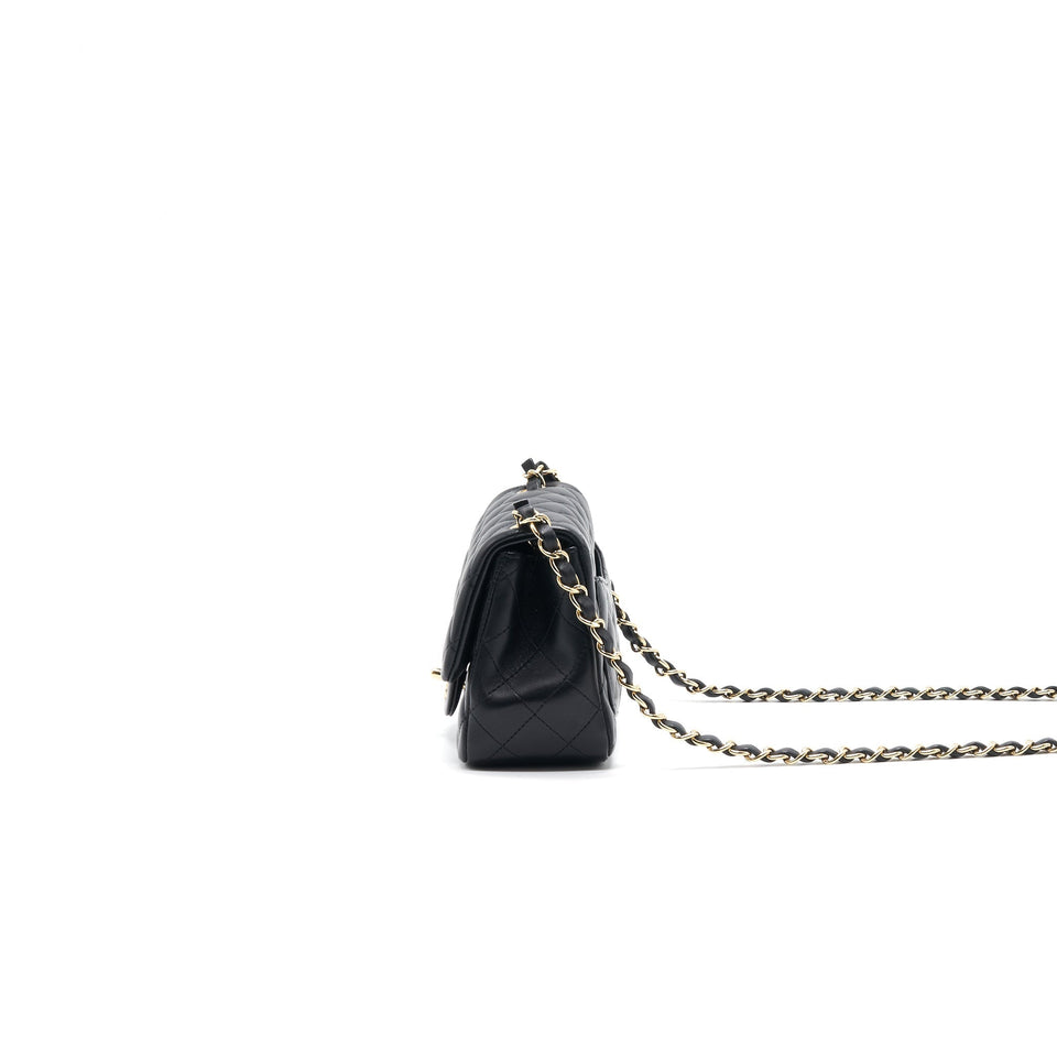 Chanel Mini Square Lambskin Black L
