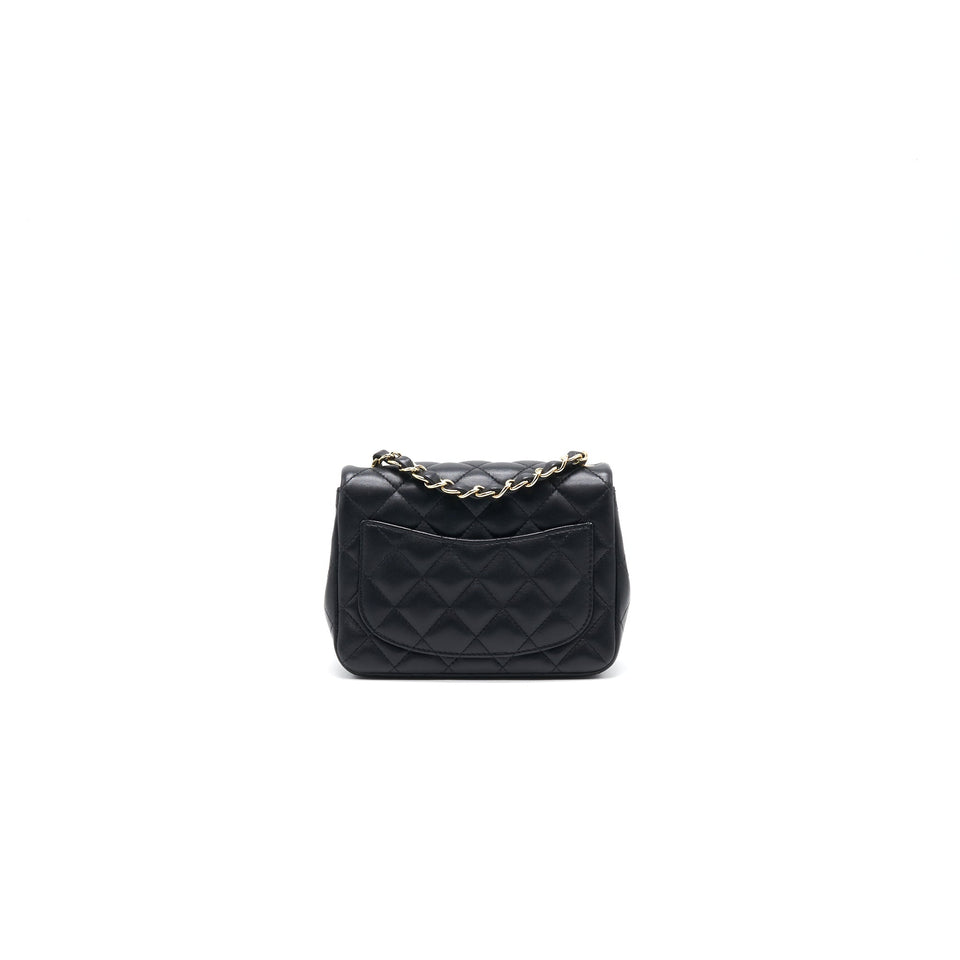 Chanel Mini Square Lambskin Black L