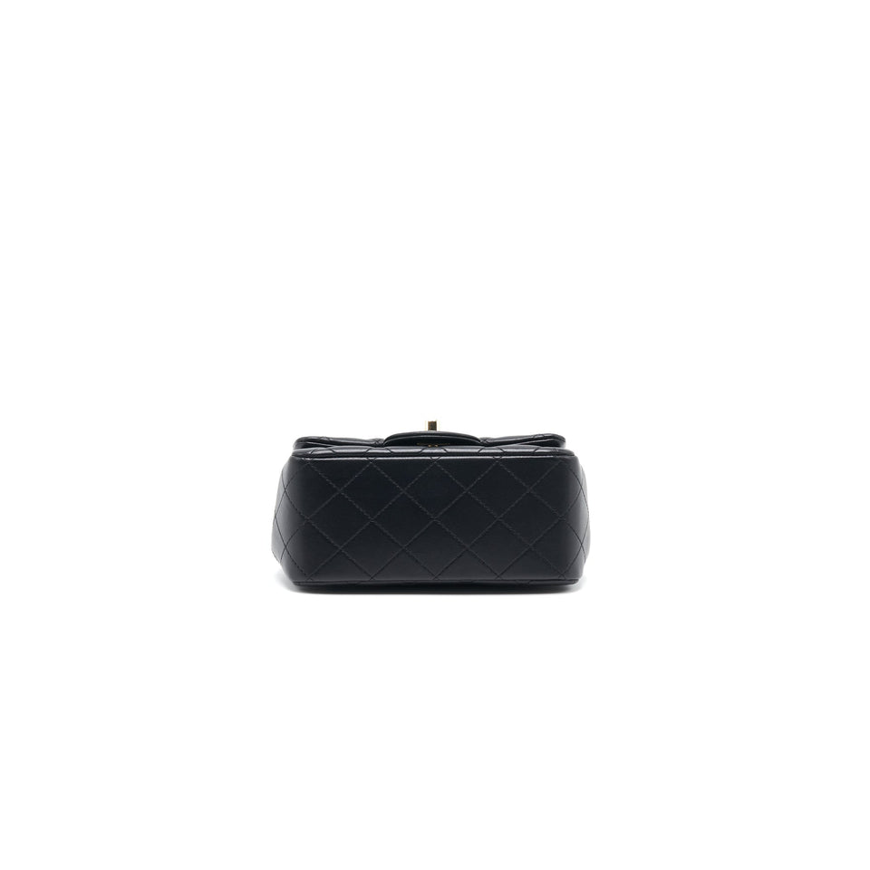 Chanel Mini Square Lambskin Black L