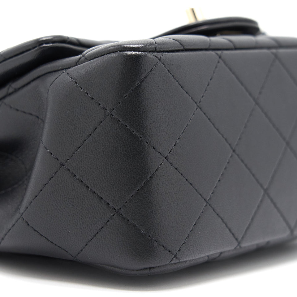 Chanel Mini Square Lambskin Black L