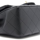 Chanel Mini Square Lambskin Black L