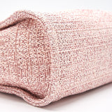 Chanel Deauville PM Tote Bag Canvas Pink