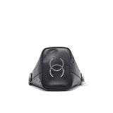 Chanel Eyelet Logo Bucket Bag