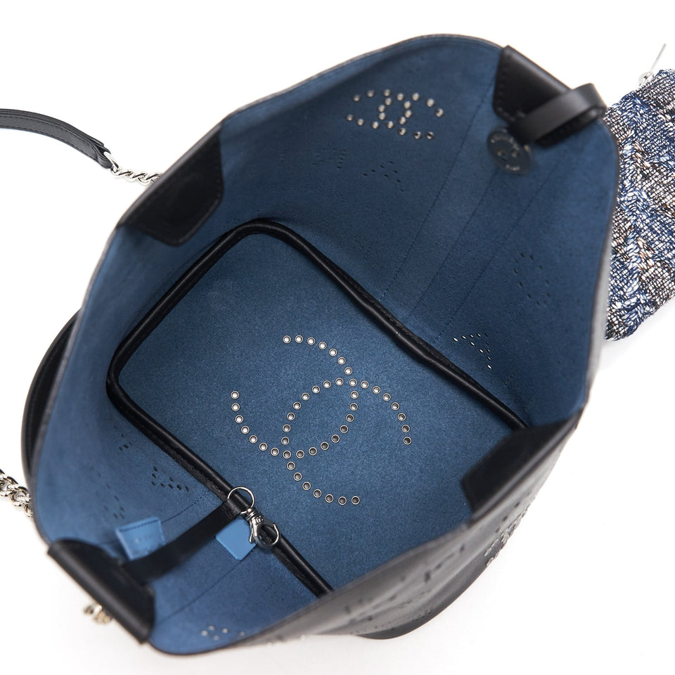 Chanel Eyelet Logo Bucket Bag