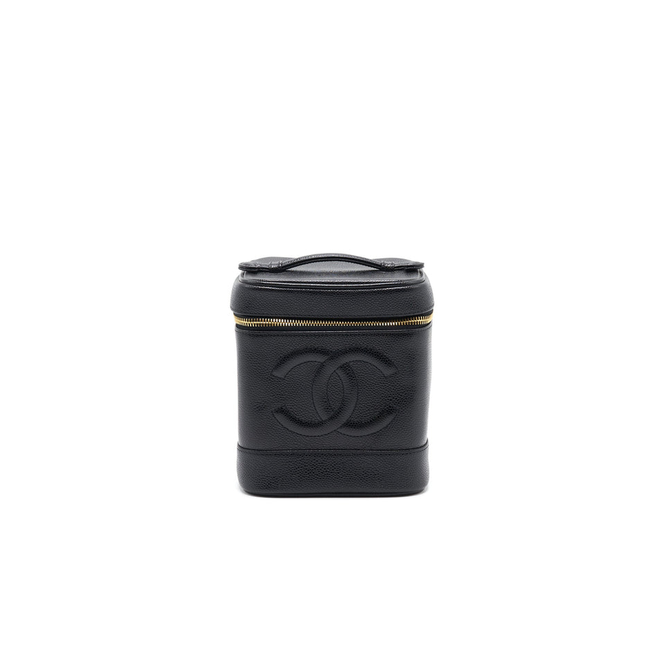 Chanel Vintage Caviar Vanity Case