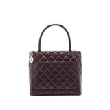 Chanel Cavier Medallion Tote Burgundy
