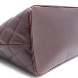 Chanel Cavier Medallion Tote Burgundy