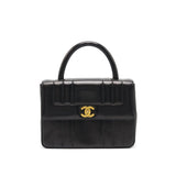 Chanel Vintage Lambskin Kelly Bag black