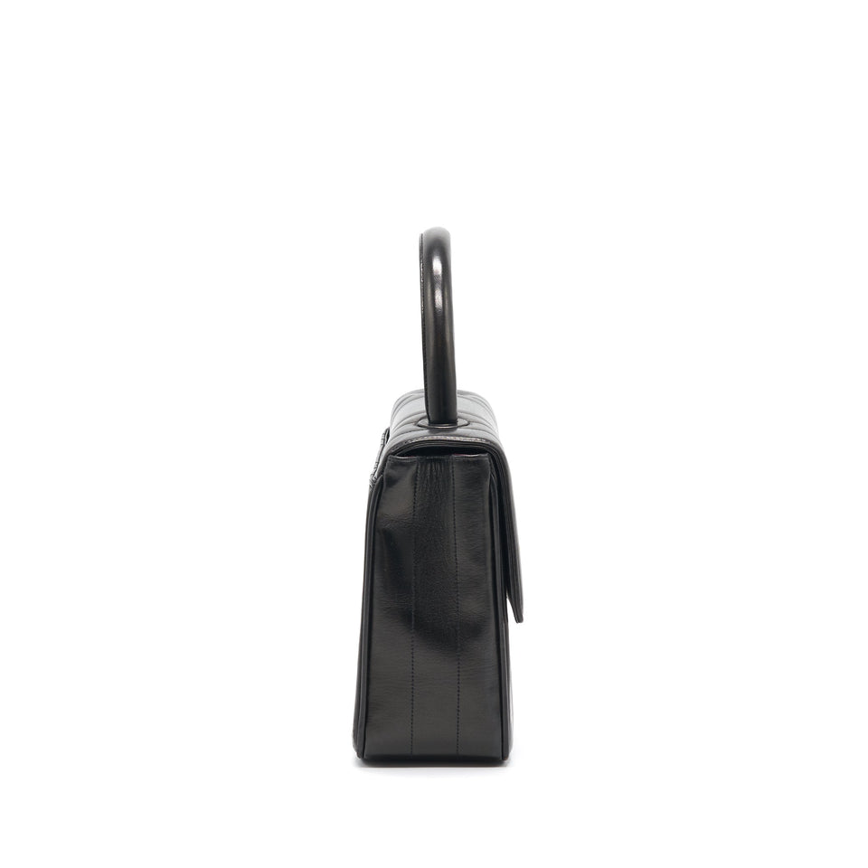 Chanel Vintage Lambskin Kelly Bag black