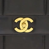 Chanel Vintage Lambskin Kelly Bag black