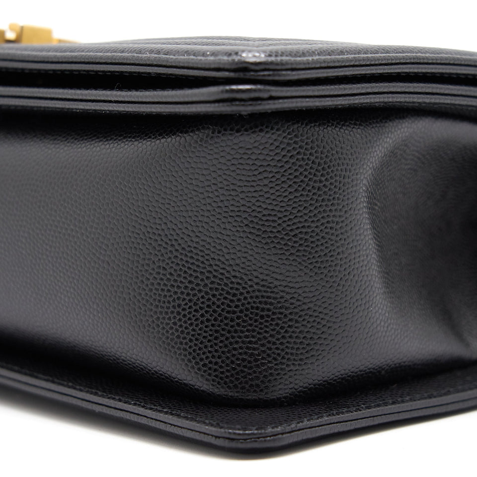 Chanel Boy Chanel Handbag Caviar Black