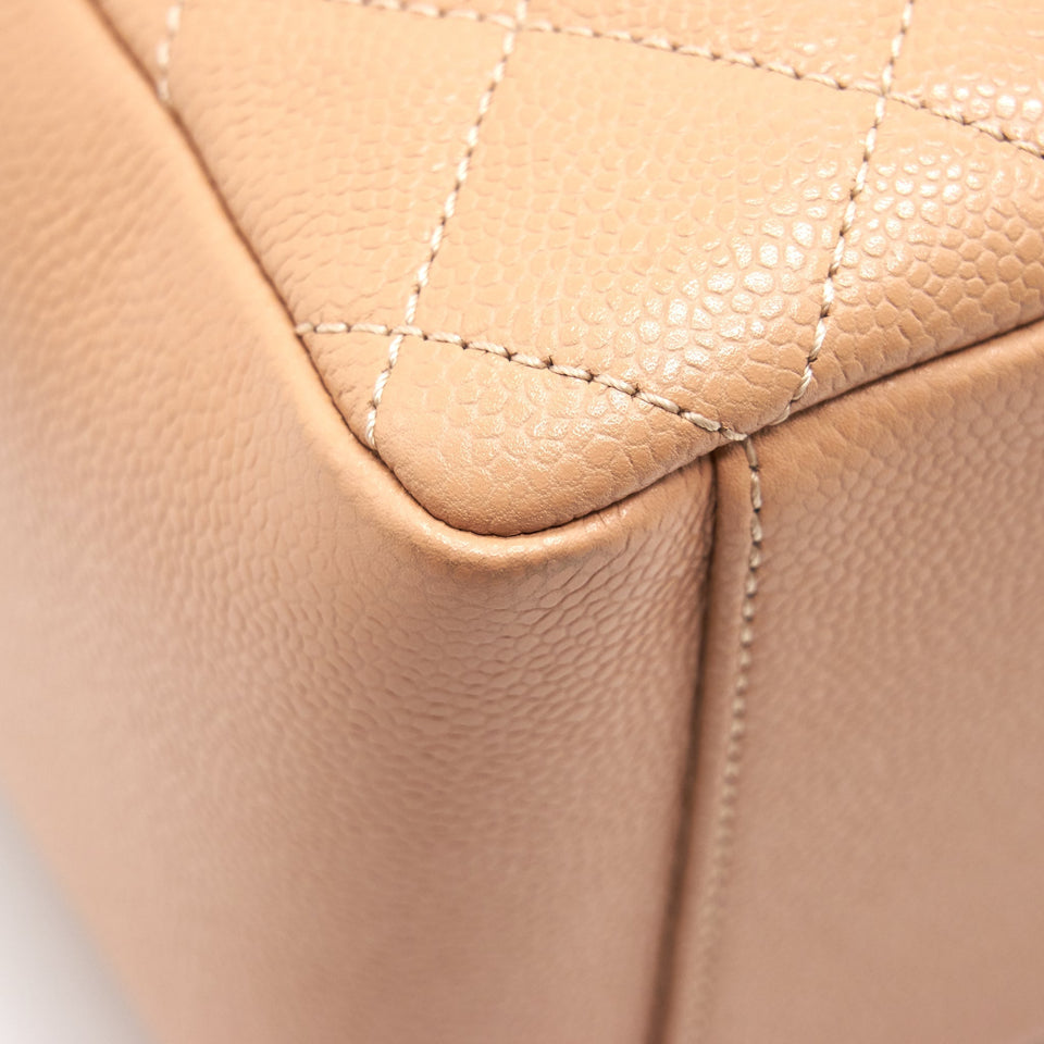 Chanel Grand Shopping Tote Dark Beige