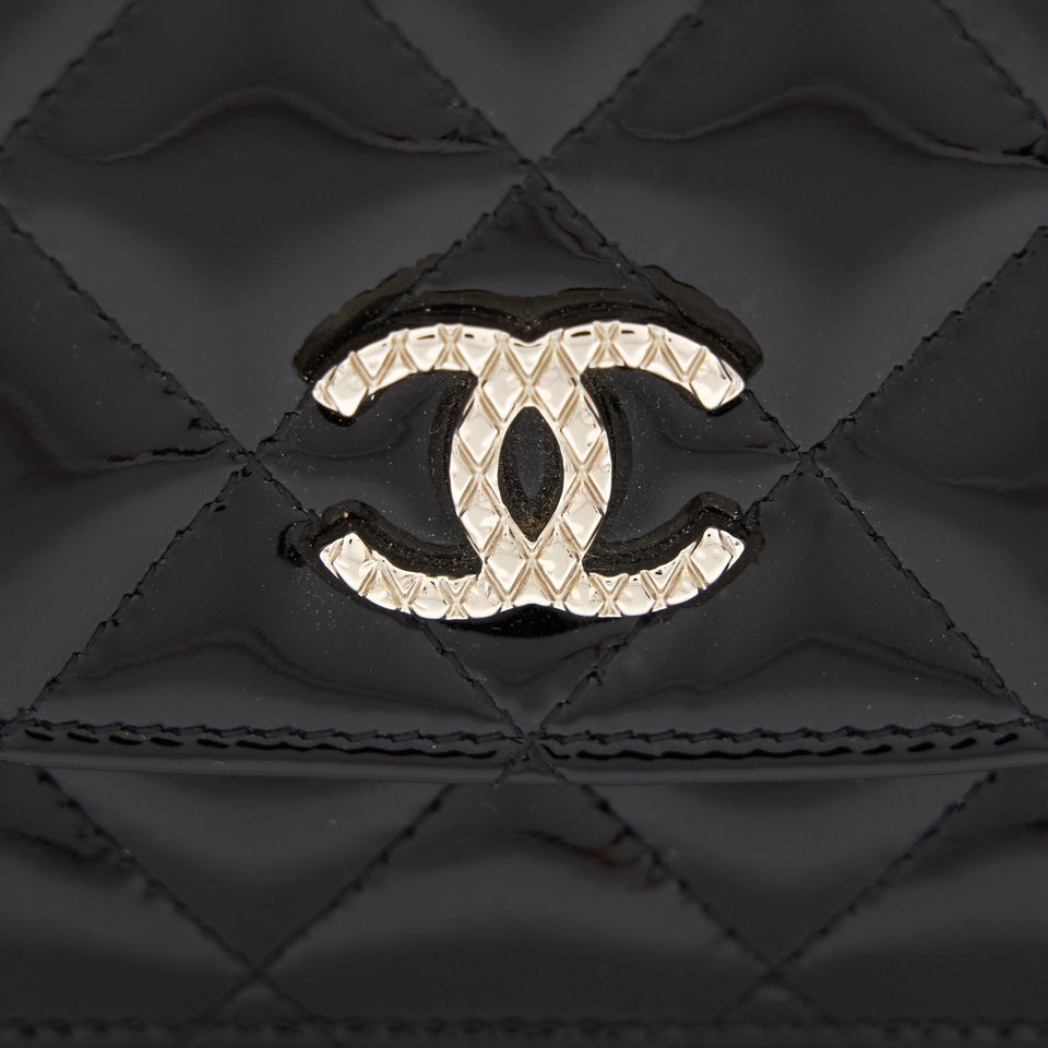 Chanel Wallet on Chain Patent leather black