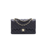 Chanel medium 25cm Classiccal double flap cavier Navy L year 2020
