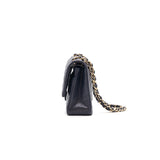 Chanel medium 25cm Classiccal double flap cavier Navy L year 2020