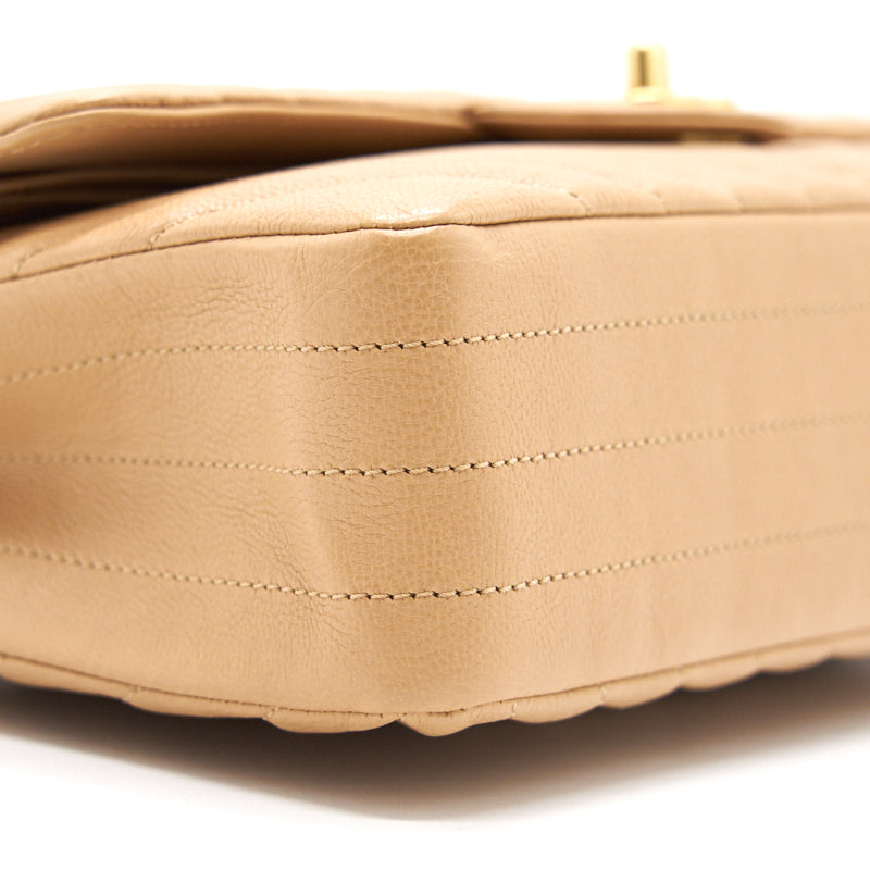 Chanel Medium Classic Flap Dark beige with