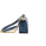 Chanel Small Leboy Cavier Dark Blue