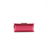 Chanel Small Leboy Patent Leather Pink Ruthenium Hardware