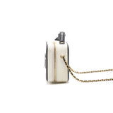 Chanel Caviar Small Vanity case black & white