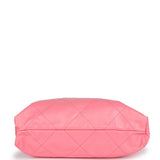 Chanel Small 22 Bag Pink Calfskin Gold Hardware
