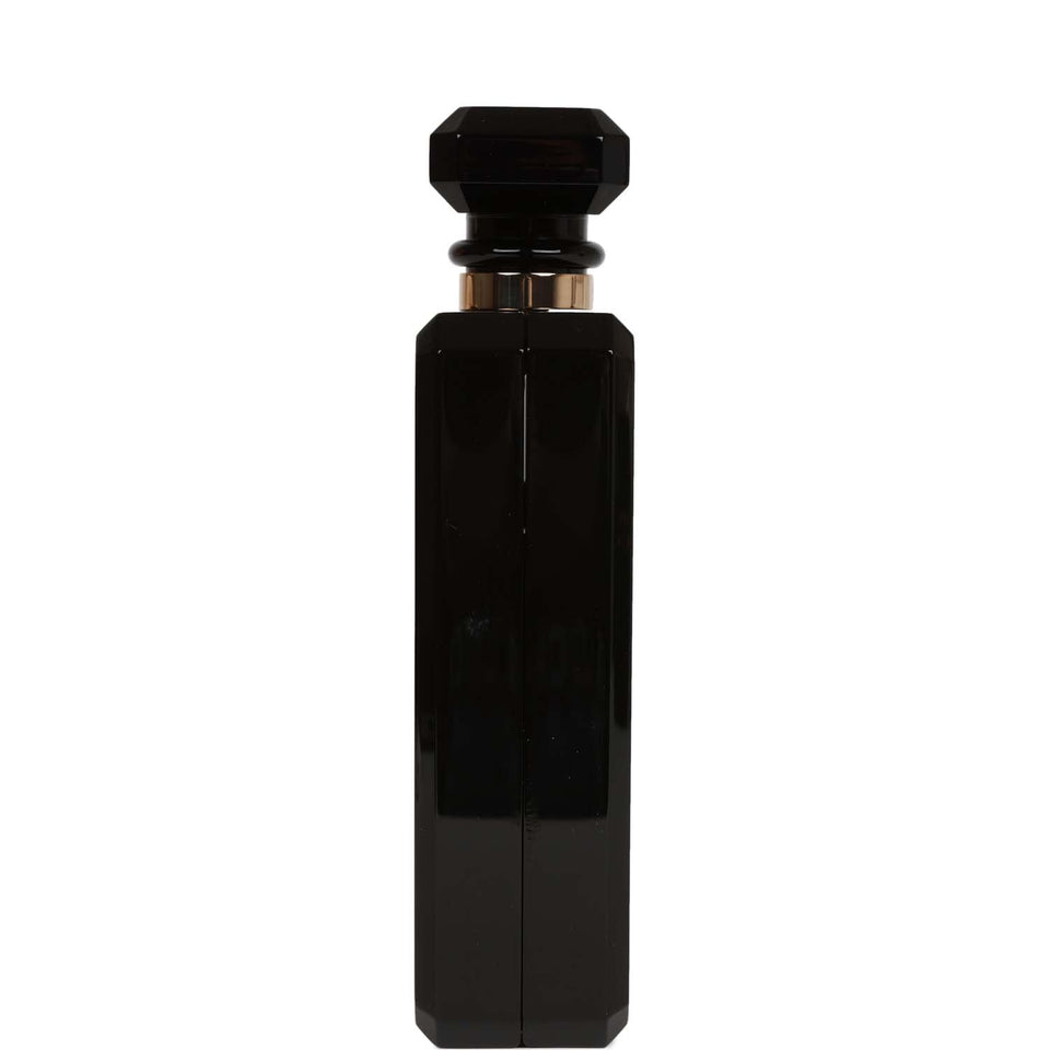 Chanel Minaudiere Perfume Clutch Black Acrylic Light Gold Hardware