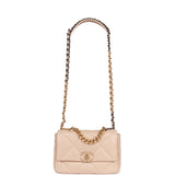 Chanel Medium 19 Flap Bag Beige Calfskin Mixed Hardware