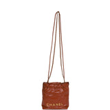 Chanel Mini 22 Bag Brown Calfskin Gold Hardware