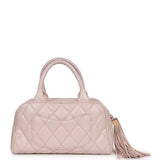 Chanel Vintage Timeless Bowler Light Pink Caviar Gold Hardware