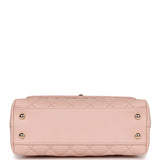 Chanel Small Coco Handle Light Pink Caviar Light Gold Hardware