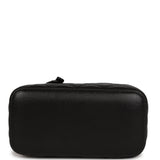 Chanel Small Classic Vanity Case Black Caviar Light Gold Hardware