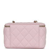 Chanel Small Vanity Case Light Pink Caviar Light Gold Hardware