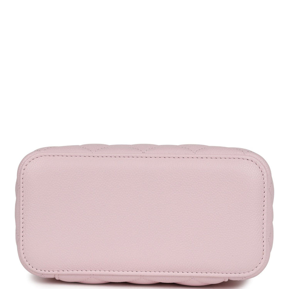 Chanel Small Vanity Case Light Pink Caviar Light Gold Hardware