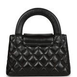 Chanel Small Kelly Shopper Black Shiny Aged Calfskin Brushed Gold Hardware