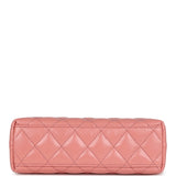 Chanel Small Kelly Shopper Pink Shiny Aged Calfskin Brushed Gold Hardware