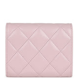 Chanel Mini Crossbody Wallet Pink Caviar Light Gold Hardware