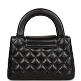 Chanel Small Kelly Shopper Black Shiny Aged Calfskin Brushed Gold Hardware