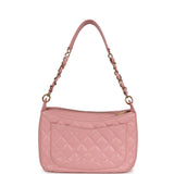 Chanel Vintage Timeless Shoulder Bag Pink Caviar Gold Hardware