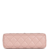 Chanel Small Kelly Shopper Light Pink Shiny Aged Calfskin Brushed Gold Hardware
