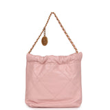 Chanel Mini 22 Bag Pink Calfskin Gold Hardware