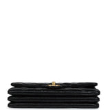Chanel Small Crush Flap Bag Black Shiny Aged Calfskin Brushed Gold Hardware