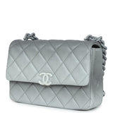 Chanel Small Flap Bag Grey Ombre Caviar Lacquered Metal Hardware