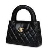 Chanel Small Kelly Shopper Black Shiny Aged Calfskin Brushed Gold Hardware