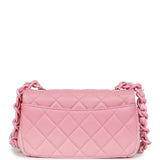 Chanel Mini Flap Bag Pink Ombre Caviar Lacquered Metal Hardware