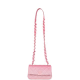 Chanel Mini Flap Bag Pink Ombre Caviar Lacquered Metal Hardware