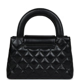 Chanel Small Kelly Shopper Black Shiny Aged Calfskin Brushed Gold Hardware