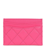 Chanel  Holder Wallet Hot Pink Gold Hardware