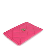 Chanel  Holder Wallet Hot Pink Gold Hardware