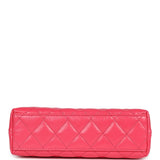 Chanel Small Kelly Shopper Dark Pink Shiny Aged Calfskin Brushed Gold Hardware