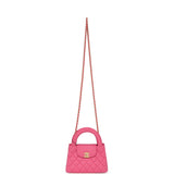Chanel Small Kelly Shopper Dark Pink Jersey Brushed Gold Hardware