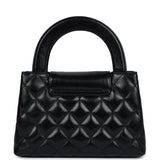 Chanel Small Kelly Shopper Black Shiny Aged Calfskin Brushed Gold Hardware